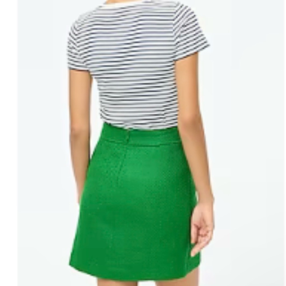 J Crew Green Women's Skirt, Size 8, NWT, available matching jacket - Picture 7 of 15